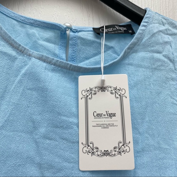 💙Host Pick💙 Baby blue tiered sleeveless top - Picture 4 of 5